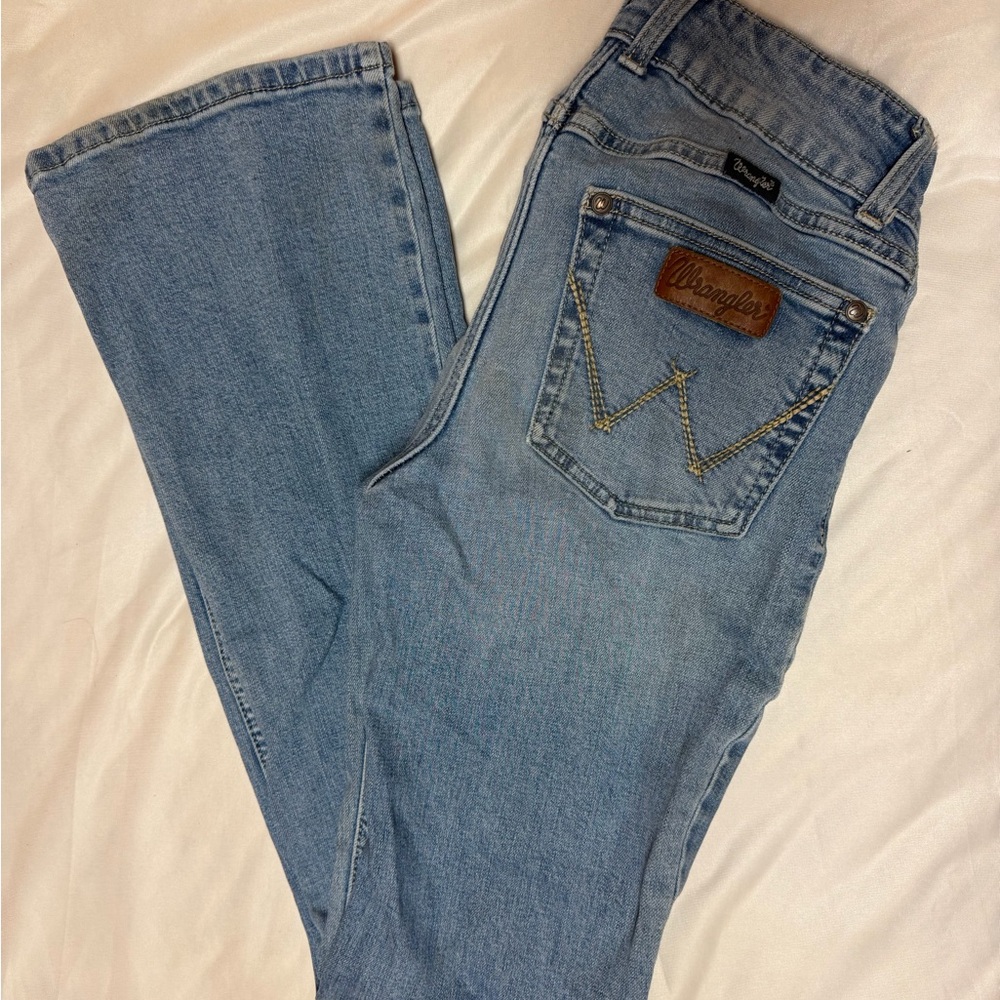 Wrangler Women's Light Blue Flare Jeans 24X32
